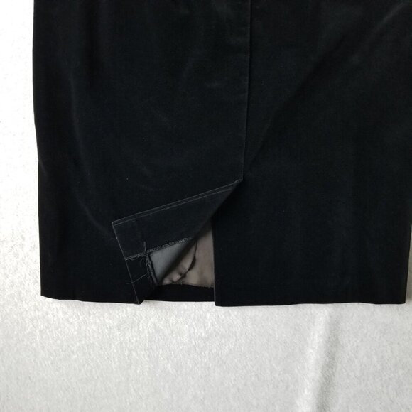 Vintage Givenchy En Plus 20W Womens A-Line Midi Velvet Skirt Goth WitchySplit - Picture 11 of 14